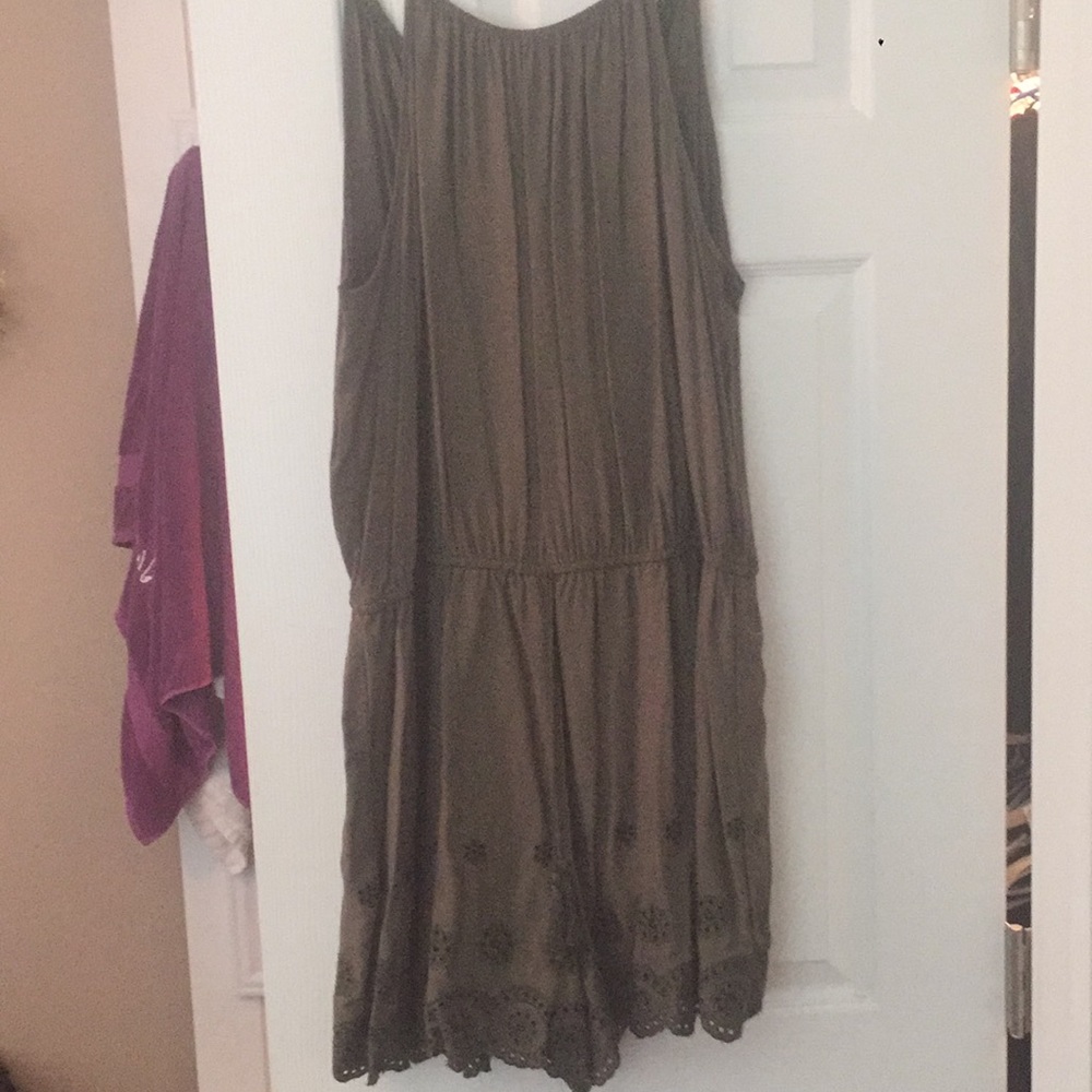 Mossimo olive green romper